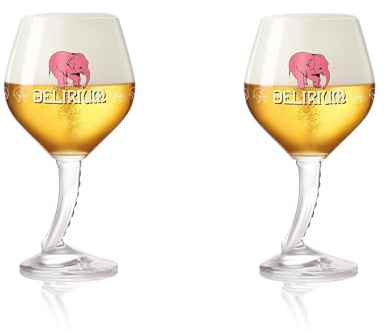Delirium Belgian Ales Signature Chalice Glass 0.25 Liter - Set of 2