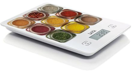 Laica KS1040 BASCULAS DE Cocina, Vidrio, Multicolor, Blanco