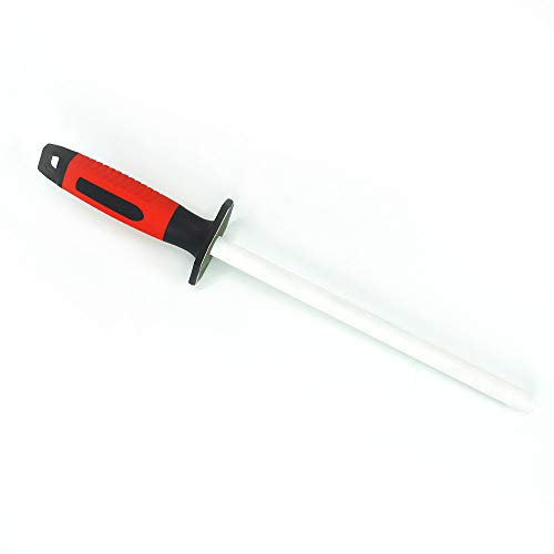 Schärfstab,Keramik (Körnung 400/1000) Messerschärfer für Grob- / Feinhonen38cm, Schleifstab für Messer und Scheren, aus feiner Keramik hergestellt Diamant Wetzstab