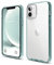 elago Híbrida Transparente Funda Compatible con iPhone 12 Mini Case (5.4), Reverso de Anti-Amarilleo PC Duradero, Flexible Bumper Protectora (Verde Menta)