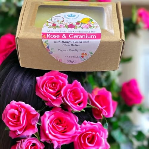 Natural Hair Conditioning Bar - Rose and Geranium