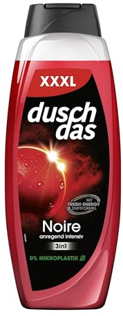 Duschdas 3-i-1 duschgel och schampo Noire XXXL duschbad med fräsch energi doftformel ger en uppfriskande start på dagen 675 ml