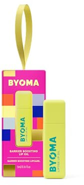 BYOMA Liptide Lip Oil Bauble (5ml), With Ceramides, Peptides and Avocado Oil, Lightweight, Non-Sticky, High-Shine Formula for Soft and Plump Lips, Vegan