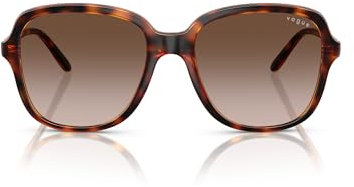 Vogue Vo5601s Sonnenbrille für Damen, Dunkles Havana/Farbverlauf Dunkelbraun, 53 mm