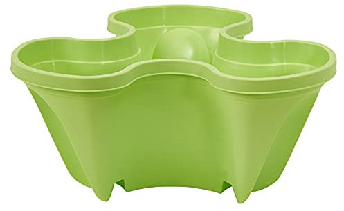 Pot de fleurs vertical empilable à 5 niveaux pour tour de jardinage multicouche, idéal pour fraises, herbes, légumes, balcon vert