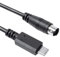 Cutesliving USB-C to Mini-Din Cable for IK Multimedia iRig Series iRig HD HD-A Keys I/O 25/49 MIDI 2 Pro Pro Duo Pro I/O Stream(3.3FT) (6 ft/1.8M)