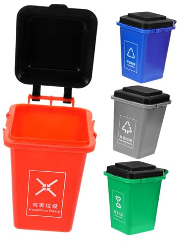 Toddmomy Jouet Poubelle pour Garçon Fille Conteneur à Déchets Éducatif Jouet De Tri des Déchets Interactif Petite Poubelle De Tri