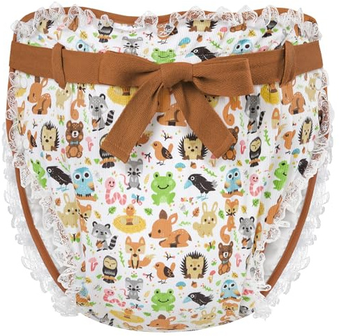 LittleForBig Cotton Adult Ribbon Omutsu Diaper Wrap Cover Washable Adjustable Reusable Waterproof - Forest Animals