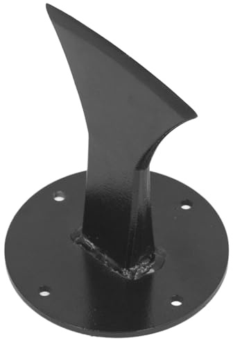Divisor de Leña de Acero Forjado Divisor de Troncos Manual para Chimeneas, Estufas, Hornos de Pizza y Camping Cortador de Leña Portátil con Diseño de Golpe de Martillo (Black)