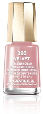 Mavala - Vernis à Ongles Mini Color Rose - Application Précise et Aisée - Longue Tenue - Séchage Rapide - Brillance Durable - Formule Végane - Crème - 396 Velvet