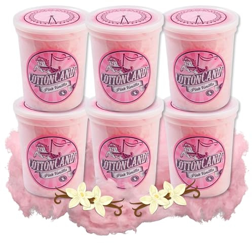 CHOCOLATE STORYBOOK Cotton Candy – Unique Idea for Holidays, Birthdays, Gag Gifts, Party Favors (Classic Pink, 1.75 oz each, 6-Pack)