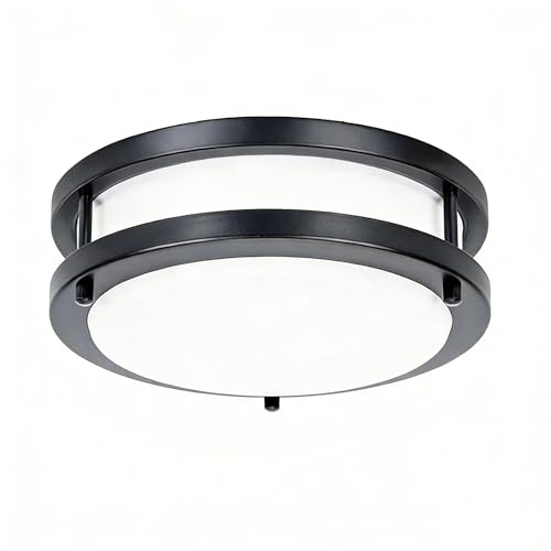 40W LED Flush Mount Ceiling Light Fixture, 400W Equivalent, 5000K Daylight