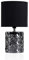 Pauleen 48015 Crystal Glow Tischleuchte max. 20-W Tischlampe für E14 Lampen Nachttischlampe Grau Schwarz 230V Metall/Kunststoff ohne Leuchtmittel