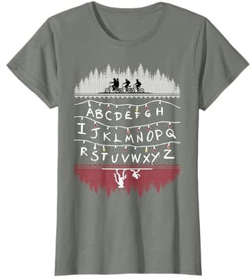 Netflix Stranger Things Alphabet Lights Maglietta