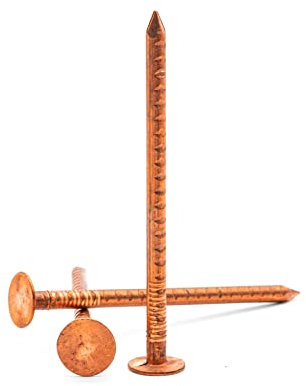 Hippo Hardware (2.65mm X 50mm) Copper Clout Nails, Roofing Slate, Tree Stump Killers (Pack of 10)