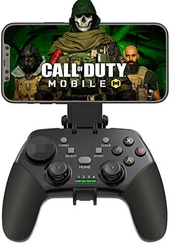 Megadream Wireless Controller for iPhone, MFi Bluetooth Mobile Game Gamepad Joystick for iOS/Android/PC, iPhone 14 13 Mini/Pro Max/12/11, for Samsung Galaxy, Nokia, OPPO, Direct Play (Blcak)
