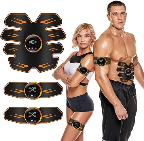 AILEDA Bauchmuskeltrainer,EMS Muskelstimulation Elektrostimulation ABS Trainingsgerät Professionelle USB Muskelstimulator Elektrische Bauchmuskeltrainer Massagegerät für Damen