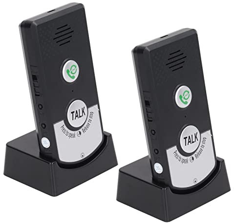 Ejoyous Interphone Radio, Système de Sonnette D'Interphone sans Fil Bidirectionnel, Interphone Radio Intelligent étanche, Interphone de Porte à Très Longue Portée