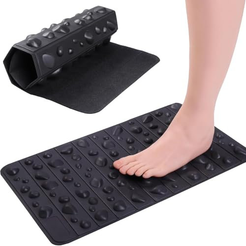 Foot Massage Mat, Plantar Fasciitis Massager, Portable Foot Reflex Walking Toeboard Exercise Mat, Toe Plate Massage Pad, Foot Acupressure Mat for Relieving Fatigue (50 * 30cm)