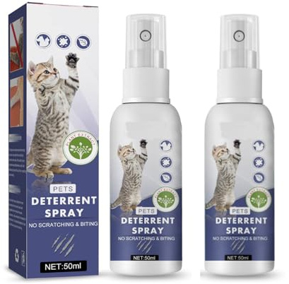 Spray anti-graffio per gatti, spray per gatti anti-graffio, 50 ml x 2 pezzi