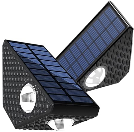 Luces solares de pared para exteriores | Aplique exterior | Luces solares para porche - para garaje al aire libre, jardín, patio, porche delantero, valla de patio trasero