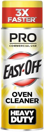 Easy-Off Professional Oven & Grill Cleaner, Removes Tough Burnt on Food and Grease, Lemon Scent, 24 Oz Can