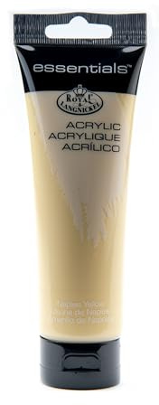 Royal & Langnickel 120ml Essentials Tubes Acrylic Paint - 36 Colours (Naple Yellow - RAA 118)