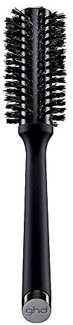 ghd Retail Haarbürste mit natürlichen Borsten, Radialbürste, Größe 3, Silber, Schwarz [Körperpflege]