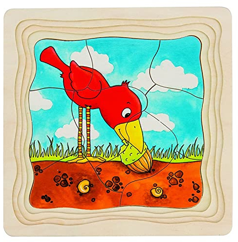 Goki 57522 - Schichtenpuzzle - Der Baum