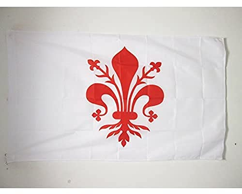 AZ FLAG Bandiera Firenze 150x90 cm - Bandiera Firenze In Toscana 90 x 150 cm Foro per Asta