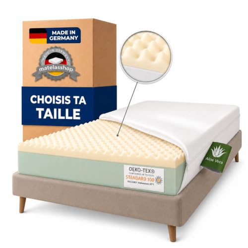 One Place and Dime Memory Madrass 155X200 Aloe Vera tillverkad i Tyskland OEKO-TEX