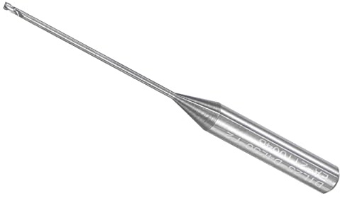 CoCud Fresas de Extremo de Nariz Cuadrada, Corte de 1mm x 25mm, Carburo de Dos Flautas para Router CNC - (Aplicaciones: para Aluminio, Cobre, Metal, Plástico y Madera)