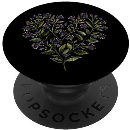 Anise Hyssop Flower Girl Heart For Valentine's Day Plant Mom PopSockets Swappable PopGrip
