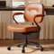 SIHOO L3D Mid Century Schreibtischstuhl Braun Bürostuhl Drehbarer Freizeitarbeitsstuhl Bürostuhl mit Rädern und Armlehnen