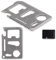 2 Stück Multitool Karte Multitool Scheckkarte Werkzeug Karte mit Multifunktions 11 in 1 Edelstahl Multifunktionswerkzeug im Scheckkartenformat Outdoor Tool mit Säge, Messer, Flaschenöffner -Silber-