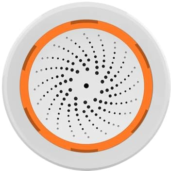 Haozee Smart Smart Siren Alarm, Tuya Zigbee Hub erforderlich, unterstützt Home Assistant Zigbee2mqtt, App-Steuerung, Stroboskop-Alarmsirene 90 dB Sounder