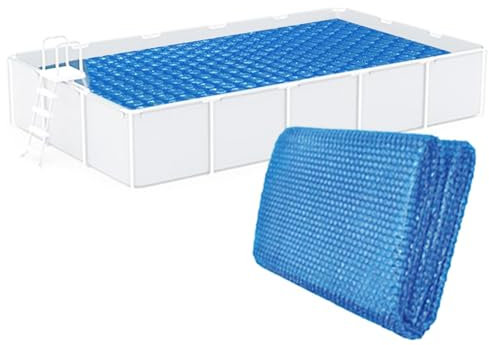 Couverture De Piscine Solaire pour Piscines, Bâche À Bulles Solaire Rectangulaire pour Piscine, Couverture À Bulles Découpée Librement pour réduire la Pollution, 220x150cm
