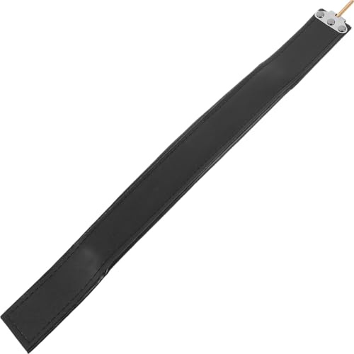 Alipis Sangle pour Accordéon Basse en Cuir Noir, Ajustable pour 60-72 Basses, Bande Résistante et Confortable, Accessoire pour Accordéon, Sangles Robustes et Respirantes