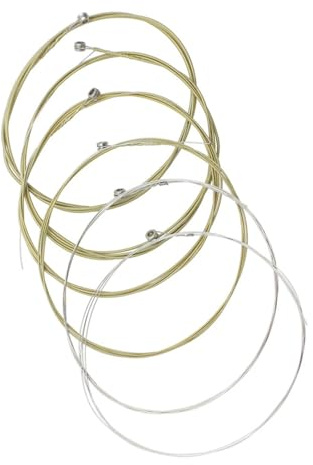 Toyvian Accesorios de Guitarra 6 Cuerdas de Acero para Guitarra Clásica y Acústica Tensión Estándar, Aptas para Conciertos y Estudio