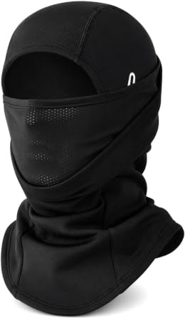 Balaclava for Men & Women, Thermal Ski Mask, Windproof Cycling (Black)