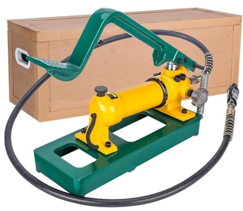 Hydraulisk handpump, manuell lyftpump med fotpedal, 2-stegs oljeutgångsdesign, bärbar kraftpump för effektiv lyftning och överföring av vätskor