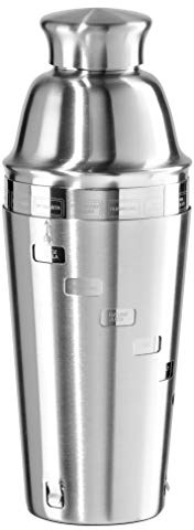 OGGI Dial A Drink Cocktail Shaker - Stainless Steel, 15 Recipes, Built in Strainer, 34 oz - The Original and Only Dial A Drink - Ideal Home Bar Drink Mixer, Bartender Kit, Essential Bar Accessories