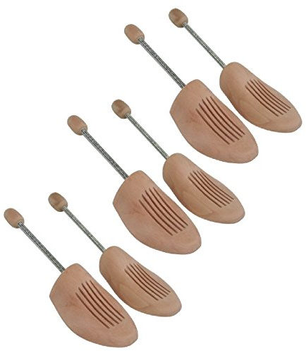Sneakerprofi 3 Paar Holz Spiralfeder Schuhspanner von Gr. 36-48 (Set von 3 Paar) Multipack, Schuhspanner:40/41