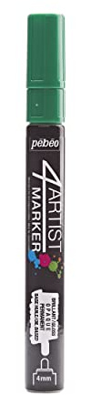 Pebeo 4Artist Marker, Oil Paint Marker, 4 mm - Dark Green