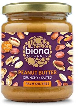 Biona Organic Peanut Butter Crunchy, 250g