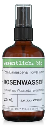 Rosenwasser bio 100ml - Hydrolat aus kontrolliert biologischem Anbau von wesentlich.