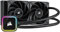 Corsair iCUE H100i RGB Elite CPU-Flüssigkeitskühler (16 Dynamische RGB-LEDs, AF Elite Series 120-mm-FDB-Lüfter, 240-mm-Radiator, iCUE-Software, LGA 1700-, 1200-, 115X-, 2066- und AM4-Sockel) Schwarz