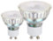 EGLO Lot de 2 ampoules LED GU10, lampes réflecteur, spots de 3 watts chacun (équivalent 24 watts), 240 lumens, blanc chaud, 3000 Kelvin, Ø 5 cm