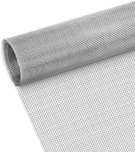 Adiwo Rete Metallica Maglia, 200 x 30 cm Rete Metallica a 20 Maglie, Rete Metallica in Acciaio Inossidabile 304, per Insetti, Roditori, per Prese d'aria, Casa, Cucina, Giardino
