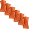 Erwin Müller Gästetuch Heidelberg 6er- Pack, 100% Baumwolle orange Größe 30x50 cm - weiche Qualität, saugstark und strapazierfähig - praktisch durch Schlaufe